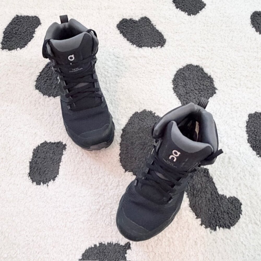 On Cloudrock 2 $220 Womens US Size 5 Black Waterproof All Terrain Hiking Boots - Picture 4 of 15